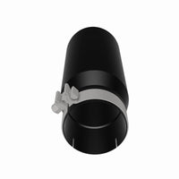 Thumbnail for MagnaFlow Tip Stainless Black Coated Single Double Round Single Outlet 5in Dia 4in Inlet 13in L