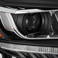 Thumbnail for AlphaRex 19-21 Ford Ranger LUXX LED Proj Headlights Plank Style Black w/Seq Signal/DRL