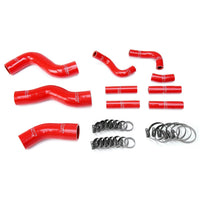 Thumbnail for HPS Red Reinforced Silicone Radiator + Pesky Heater Hose Kit 1FZ-FE for Lexus 96-97 LX450 FJ80 4.5L I6 without rear heater