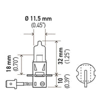 Thumbnail for Hella Bulb H3 12V 55W Pk22S T325 Heavy Duty