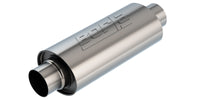 Thumbnail for Borla Universal Muffler 5in. x 6.25in. X 13.5in. Body 18.5in. OAL 3in I.D. In/Out Brushed T-304