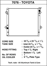 Thumbnail for CSF 06-14 Toyota FJ Cruiser 4.0L / 03-09 Toyota 4Runner 4.0L / 2010 Toyota 4Runner 2.7L Radiator