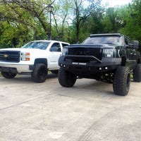 Thumbnail for Road Armor 08-13 GMC 1500 Stealth Front Winch Bumper w/Pre-Runner Guard - Tex Blk