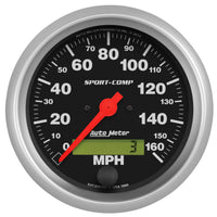 Thumbnail for Autometer Sport-Comp 3-3/8 inch 160 MPH Electronic Speedometer Gauge