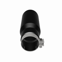 Thumbnail for MagnaFlow Tip Stainless Black Coated Single Wall Round Single Outlet 5in Dia 3.5in Inlet 14.5in L