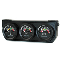 Thumbnail for Autometer AutoGage 1.5in 0-100 PSI Oil Press/ 18 Volt / 280 Deg Water Temp Gauge Console