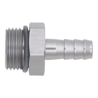 Thumbnail for DeatschWerks 10AN ORB Male to 3/8in Male Triple Barb Fitting (Incl O-Ring) - Anodized DW Titanium