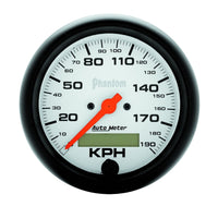 Thumbnail for Autometer Phantom 3-3/8in 190 KM/H Speedometer Electric Program w/ LCD Odometer