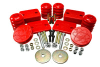 Thumbnail for Energy Suspension 18-20 Jeep Wrangler JL Red Front Bump Stop Set (Set of 2)
