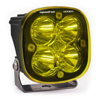 Thumbnail for Baja Designs Squadron Sport Spot Pattern Black LED Light Pod - Amber