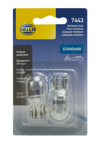 Thumbnail for Hella Bulb 7443 12V 21/5W W3X16Q T65 (2)