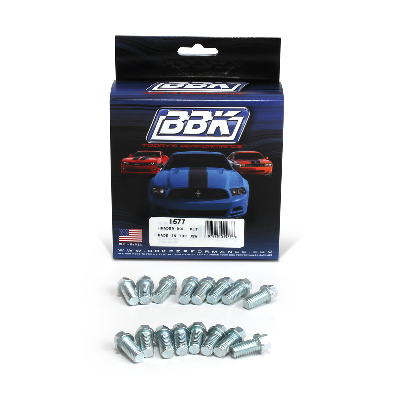 EXHAUST HEADER BOLT KIT - FORD SBF 302/351 3/8 (16 PCS)