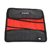 Thumbnail for Go Rhino XVenture Gear Tool Wrench Roll - Small (3.5x3.5in. Closed) 12oz Waxed Canvas - Black