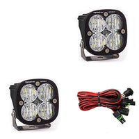 Thumbnail for Baja Designs Squadron Sport Wide Cornering Pair LED Light Pods - Clear