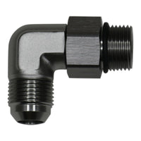 Thumbnail for DeatschWerks 10AN ORB Male Swivel to 10AN Male Flare 90-Degree Fitting - Anodized Titanium