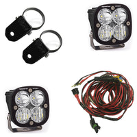 Thumbnail for Baja Designs Squadron Sport Polaris A-Pillar LED Light Pods w/ 2.0in Harness/Mounts Kit