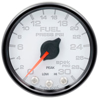 Thumbnail for Autometer Spek-Pro Gauge Fuel Press 2 1/16in 30psi Stepper Motor W/Peak & Warn Wht/Blk