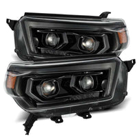 Thumbnail for AlphaRex 10-13 Toyota 4Runner PRO-Series Proj Headlights Plank Style Alpha Blk w/Seq Signal/DRL
