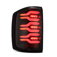 Thumbnail for AlphaRex 14-18 Chevy Silverado 1500 Luxx-Series LED Tail Lights Alpha-Black w/Activ Light/Seq Signal