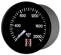 Thumbnail for Autometer Stack 52mm 0-2000 Deg F Pro Stepper Motor Exhaust Gas Temp Gauge - Black