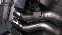 Thumbnail for Stainless Works 2016-18 Cadillac CTS-V Sedan Axleback System Dual-Mode Turbo Mufflers 4in Tips