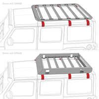 Thumbnail for Go Rhino 6pc Rain Gutter Mounting Kit for SRM Rack