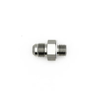 Thumbnail for DeatschWerks 6AN Male Flare to M12 X 1.5 Male Metric Adapter (Incl Washer) - Anodized Matte Black