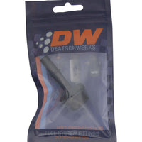 Thumbnail for DeatschWerks 10AN ORB Male to 3/8in Male EFI Quick Connect Adapter - Anodized Matte Black