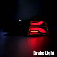 Thumbnail for AlphaRex 20-22 Tesla Model Y PRO-Series LED Tail Lights Red Smoke w/Seq Sig