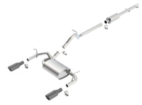 Thumbnail for Borla 12-16 Jeep Wrangler 3.6L AT/MT 4DR 4WD S SQ RL AC SR 2.5in 2in TIP 3.5inx3.28in Black Chrome