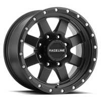 Thumbnail for Raceline 935B Defender 16x8in / 5x139.7 BP / 0mm Offset / 107.95mm Bore - Satin Black Wheel