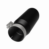 Thumbnail for MagnaFlow Tip Stainless Black Coated Single Double Round Single Outlet 5in Dia 4in Inlet 13in L