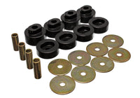 Thumbnail for Energy Suspension 73-79 Chrysler RWD B-Body (Charger/GTX/Roadrunner/Superbee) Black Body Mount Set