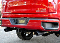 Thumbnail for Gibson 20-21 Chevy Silverado 6.6L 2.5in Cat-Back Dual Split Exhaust System Stainless - Black Elite