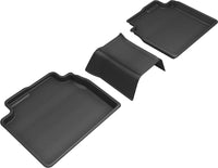 Thumbnail for 3D MAXpider 2019-2020 Lexus ES/Avalon Hybrid Kagu 2nd Row Floormats - Black