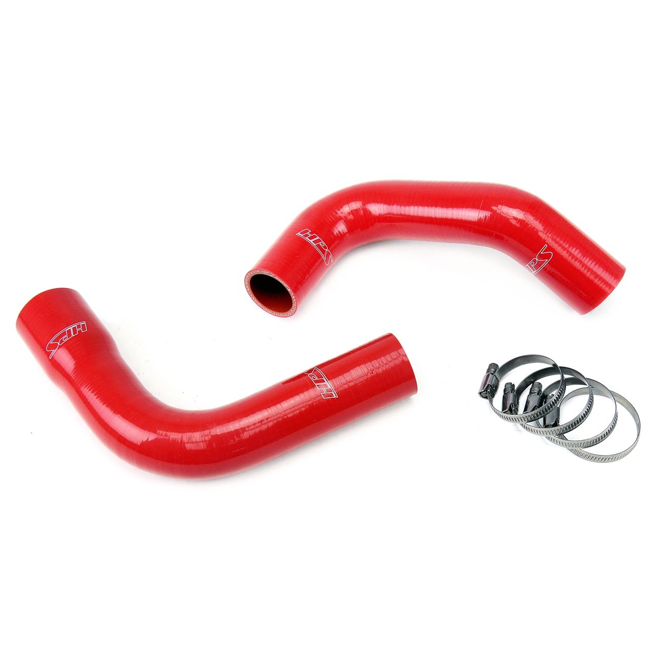 HPS Red Reinforced Silicone Radiator Hose Kit Coolant for Jeep 76-86 CJ7 4.2L