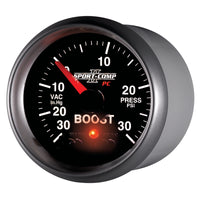 Thumbnail for Autometer Sport-Comp II 52mm 30 IN HG / 30 PSI Electronic Boost/Vacuum Gauge