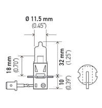 Thumbnail for Hella Bulb H3 12V 55W Pk22S T325 +50