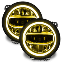Thumbnail for Oracle Jeep Wrangler JL/Gladiator JT RGB+W Headlight DRL Upgrade Kit - ColorSHIFT SEE WARRANTY
