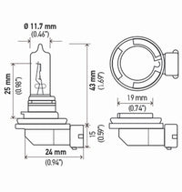 Thumbnail for Hella Bulb H9 12V 65W Pgj195 T4 Sb