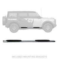 Thumbnail for Go Rhino 4in OE Xtreme SideSteps - Stainless Steel - 71in
