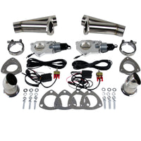 Thumbnail for Granatelli 2.5in Stainless Steel Electronic Dual Exhaust Cutout