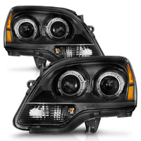 Thumbnail for Anzo 99-17 GMC Sierra/Denali Headlights Chrome Amber (w/C Light Bars)