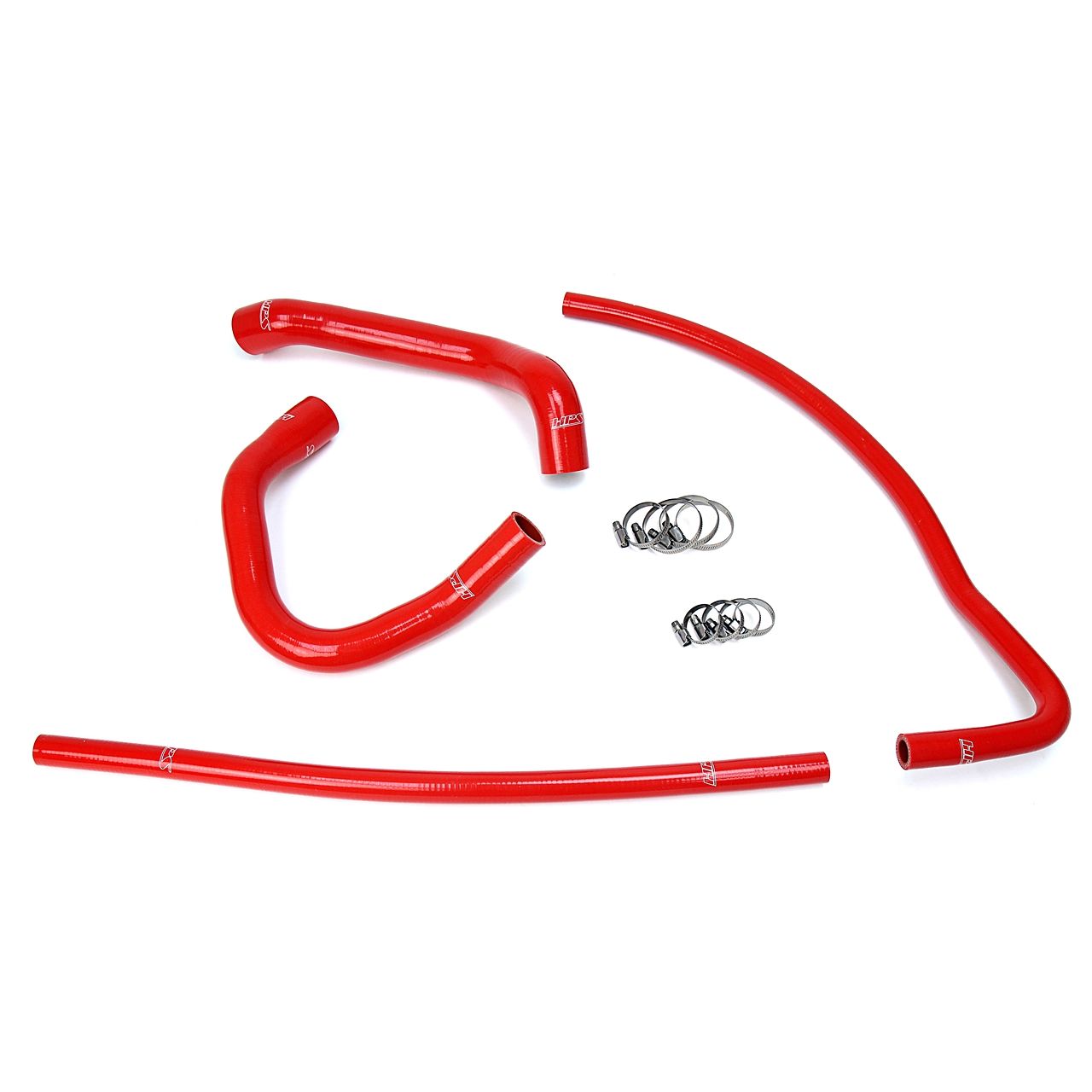 HPS Red Reinforced Silicone Radiator + Heater Hose Kit for Jeep 93-98 Grand Cherokee 4.0L I6 Left Hand Drive