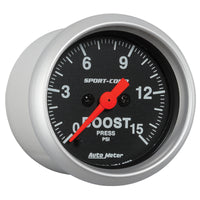 Thumbnail for Autometer 2-1/16in 15PSI Boost Digital Stepper Motor Sport-Comp Gauge