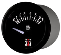 Thumbnail for Autometer Stack 52mm 0-7 Bar M10 (M) Electric Oil Pressure Gauge - Black