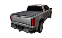 Thumbnail for Access LOMAX Tri-Fold Cover 07-21 Toyota Tundra - 5ft 6in Bed (w/ Deck Rail) -  Black Diamond