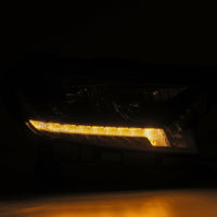 Thumbnail for AlphaRex 2019+ Ford Ranger PRO-Series Proj Headlights Plank Style Alpha Black w/Seq Signal/DRL