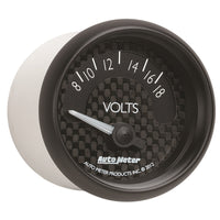 Thumbnail for Autometer GT Series 52mm Short Sweep Electronic 8-18 Volts Voltmeter