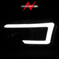 Thumbnail for Anzo 99-17 GMC Sierra/Denali Headlights Black Amber (w/C Light Bars)